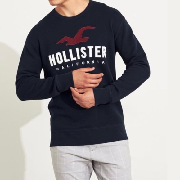 Classic Hollister Logo Crewneck Sweater - Picture 7 of 7